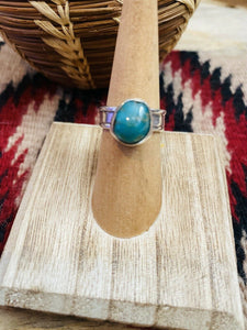 Navajo Turquoise & Sterling Silver Ring Size 5.25