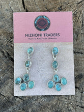 Load image into Gallery viewer, Beautiful Navajo Sterling Silver Royston Turquoise Dangle Earrings