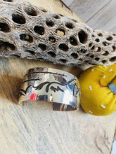 Load image into Gallery viewer, Navajo Sterling Silver Overlay Horse Cuff Bracelet