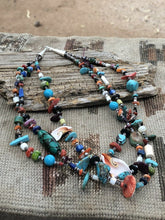 Load image into Gallery viewer, Daniel Coriz Multi Stone &amp; Sterling Silver Beaded Necklace