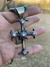 Load image into Gallery viewer, Navajo Chimney Butte Sterling Silver &amp; Cross Pendant