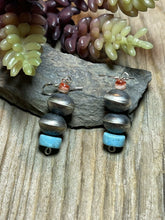 Load image into Gallery viewer, Navajo Pearl Sterling Silver Multi Stone Bead Dangle Earrings