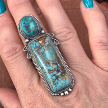 Load image into Gallery viewer, Stunning! Navajo Royston and Sterling Silver Ring Sz 6.5