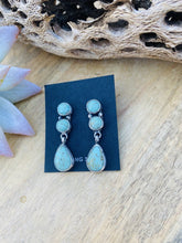 Load image into Gallery viewer, Navajo Sterling Silver and Turquoise Dangle Earrings Signed