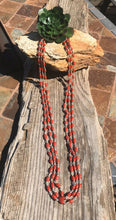 Load image into Gallery viewer, Navajo Sterling Silver &amp; Red Coral Necklace 30 Inches