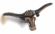 Load image into Gallery viewer, Navajo Sterling Silver Longhorn Cattle Steer Head Statement Ring
