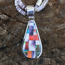 Load image into Gallery viewer, Daniel Coriz Multi Stone And Spiny Oyster Beaded Inlay Necklace