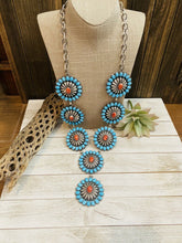 Load image into Gallery viewer, Amazing Navajo Spiny, Sleeping Beauty Turquoise &amp; Sterling Silver Necklace