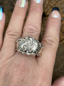 Navajo Sterling Silver Men’s Eagle Ring