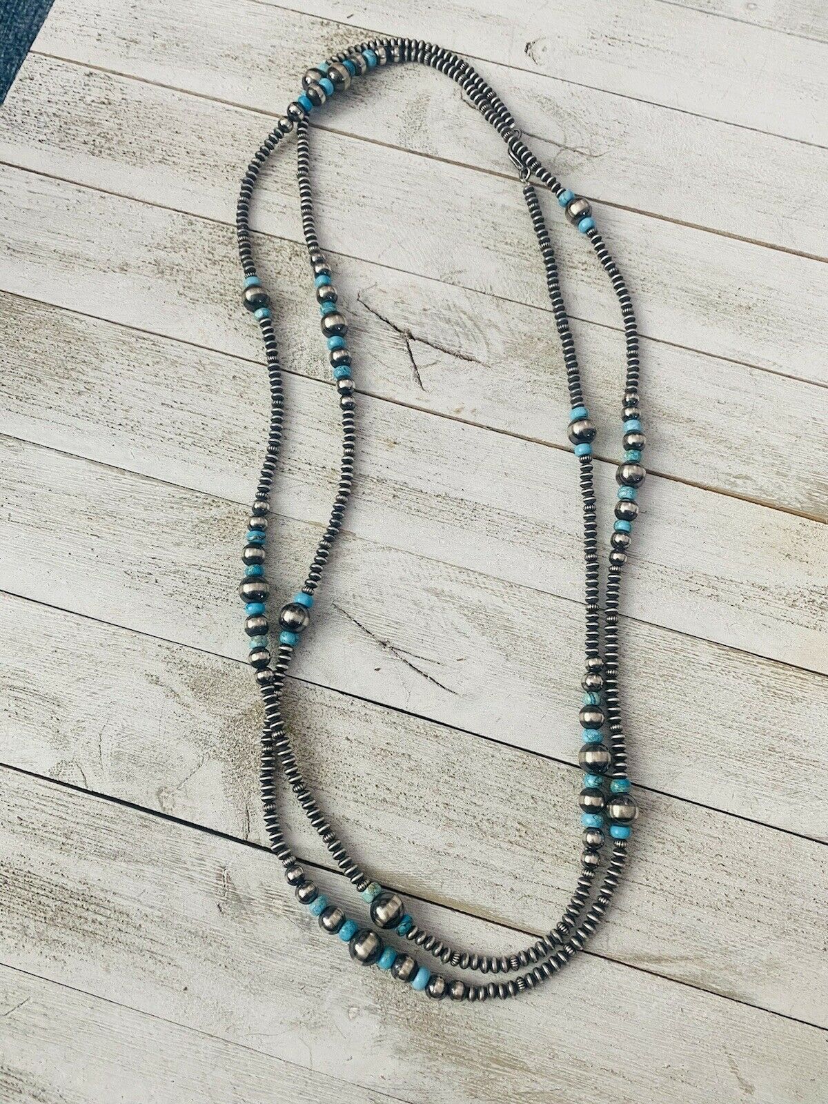 Natural turquoise beaded necklace for men and women surfing natural tiger's  eye necklace for men and women tribal jewelry