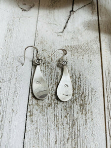 Hopi Overlaid Sterling Silver Dangle Earrings