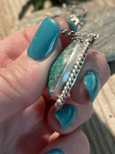 Load image into Gallery viewer, Navajo Sterling Silver And Morenci Turquoise Stone Southwest Necklace Signed