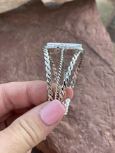 Load image into Gallery viewer, Navajo Purple Spiny Sterling Silver Cuff Bracelet Stamped W. Begay