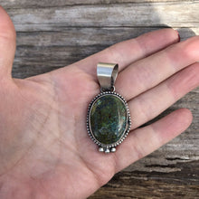 Load image into Gallery viewer, Navajo Turquoise  Sterling Silver Pendant