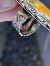 Load image into Gallery viewer, Navajo Sterling Silver Bumblebee Jasper Jumbo Ring Sz 8.5