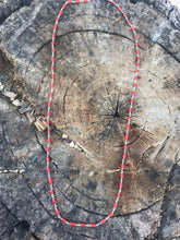 Load image into Gallery viewer, Navajo Sterling Silver &amp; Red Coral Necklace 30 Inches