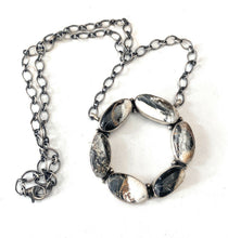 Load image into Gallery viewer, Navajo Sterling Silver &amp; White Buffalo Necklace Signed