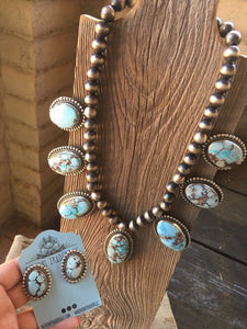 Golden Hills Turquoise Necklace Set By Bea Tom