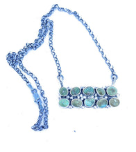 Load image into Gallery viewer, Navajo Sterling Silver &amp; Sonoran Gold Turquoise Necklace Signed