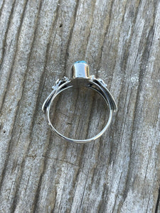 Beautiful Navajo Sterling Silver Kingman Turquoise Ring