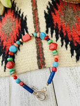Load image into Gallery viewer, Navajo Multi Stone &amp; Sterling Silver Beaded Bracelet