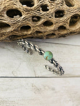 Load image into Gallery viewer, Navajo Sterling Cuff &amp; Royston Turquoise Twisted Cuff Bracelet