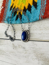 Load image into Gallery viewer, Navajo Sterling Silver &amp; Lapis Necklace Signed