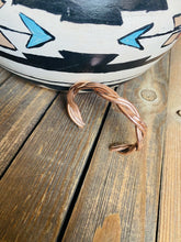 Load image into Gallery viewer, Navajo Copper Over Sterling Hand Twisted Cuff Bracelet