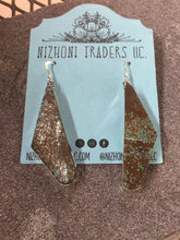 Load image into Gallery viewer, Navajo Sterling Silver &amp; Turquoise Dangle Earrings