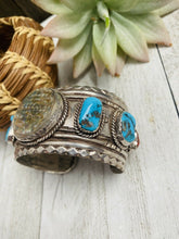 Load image into Gallery viewer, Navajo Old Pawn Vintage Multi Stone &amp; Sterling Silver Bracelet