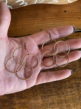 Load image into Gallery viewer, Navajo Copper Butterfly Twist Wire Dangle Earrings