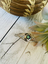 Load image into Gallery viewer, Navajo Sterling Silver &amp; Opal Baby Cuff Bracelet