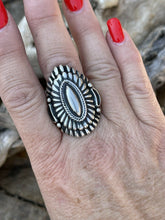 Load image into Gallery viewer, Harry Begay Stunning Sterling Silver Ring Size 9.5 Signed