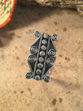 Load image into Gallery viewer, Lorenzo James Navajo Sterling Silver Navajo Ring Size 10
