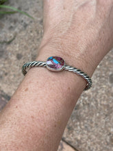 Load image into Gallery viewer, Navajo Pink Dream Mojave &amp; Sterling Silver Bracelet Rope Cuff