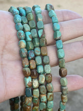 Load image into Gallery viewer, Royston Turquoise &amp; Sterling Silver Beaded 14 Inch Necklace