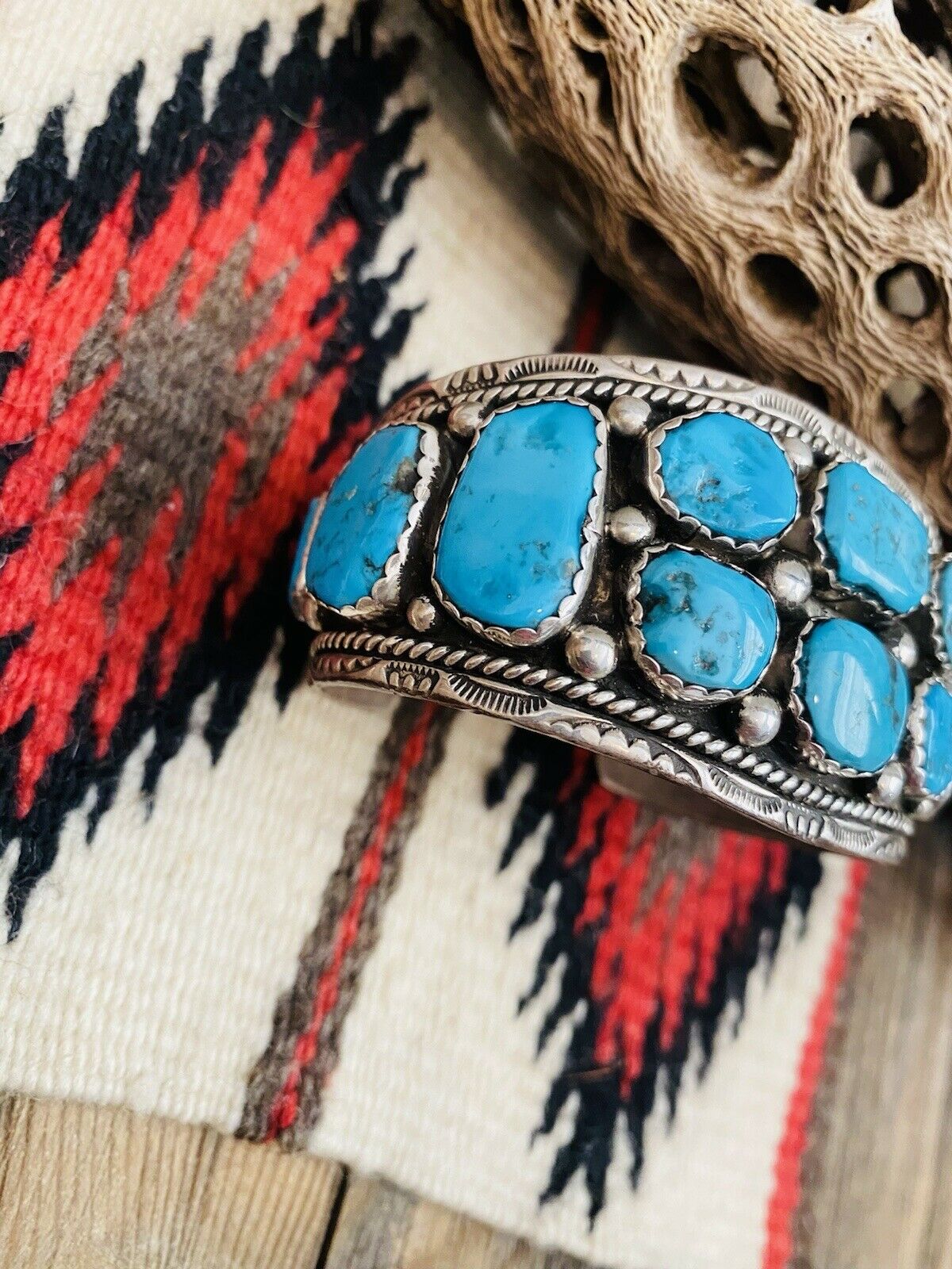 Turquoise Row Bracelet - Four Winds Gallery
