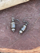 Load image into Gallery viewer, Navajo Handmade Sterling Silver Dangle Bead Earrings