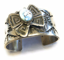 Load image into Gallery viewer, Navajo Sterling Silver  Golden Hills Turquoise Butterfly Cuff Bracelet