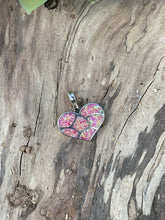 Load image into Gallery viewer, Zuni Iridescent Pink Opal &amp; Sterling Silver Heart Pendant