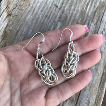 Load image into Gallery viewer, Navajo Sterling Silver Chain Link Dangle Earrings