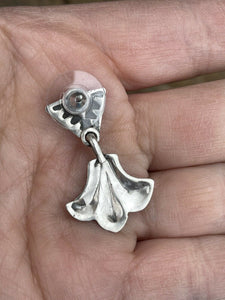 Navajo Sterling Silver Handmade Dangles Earrings