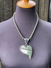 Load image into Gallery viewer, Navajo Beth Dutton Collection Sterling Silver Be Still My Heart Pendant Artist Tom Hawk