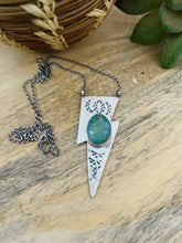 Load image into Gallery viewer, Navajo Sterling Silver &amp; Turquoise Lightning Necklace