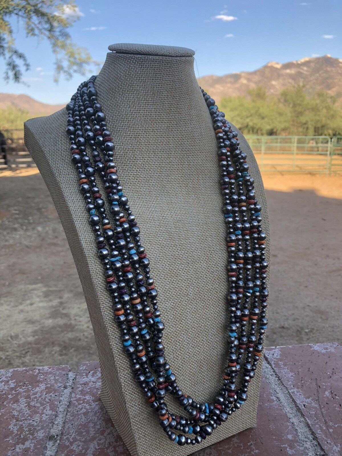 Tarazed Gems & Jewellery - Diné (Navajo) Silver Beaded Necklace