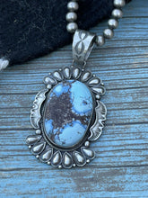 Load image into Gallery viewer, Sheila Tso Golden Hill’s Turquoise &amp; Sterling Silver Pendant Signed