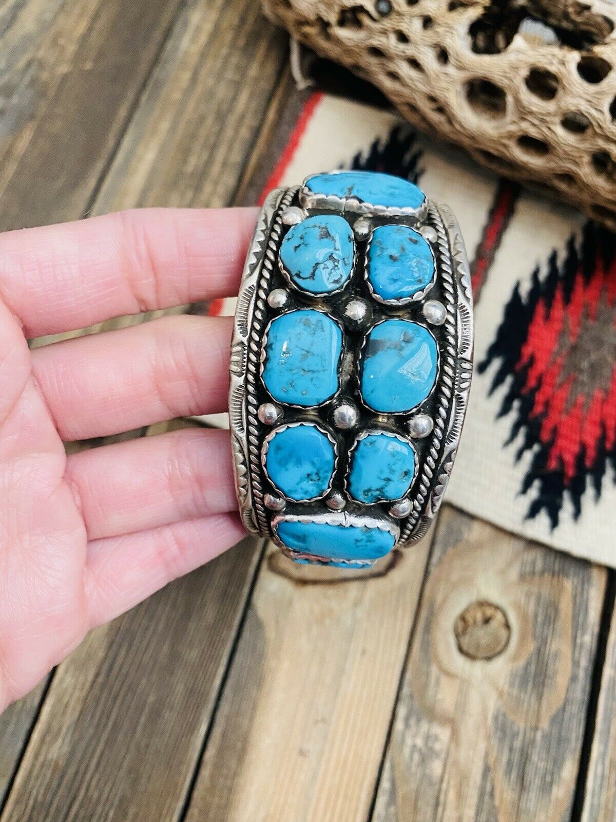 Navajo Turquoise Cuff Bracelet