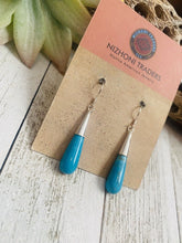 Load image into Gallery viewer, Navajo Kingman Turquoise &amp; Sterling Cone Dangles