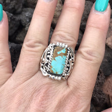 Load image into Gallery viewer, Beautiful Sterling Silver Royston Turquoise Ring