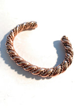 Load image into Gallery viewer, Navajo Copper Hand Twisted Bracelet Cuff